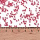 Прозрачные цвета блеск стеклянный бисер SEED-S042-17B-02-4