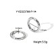Серьги-клипсы из нержавеющей стали 304 WM2322-4-1