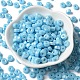 Непрозрачные цвета блестящие стеклянные бусины SEED-E001-P3x6mm-A06-2