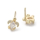 Серьги-гвоздики из латуни EJEW-Q014-15G-2