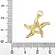 Латунные микро проложить кубического циркония подвески KK-P326-14G-3