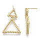 Серьги-гвоздики из латуни KK-N232-106G-NF-3