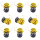 12шт ручной работы бусины лэмпворк LAMP-SC0001-34-1