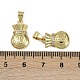 Латунные микро проложить кубического циркония подвески KK-I358-003G-3