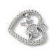 Латунные микро проложить кубического циркония подвески KK-Q091-04B-P-2