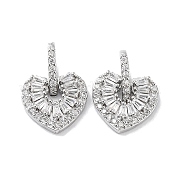 Латунные микропаве прозрачные кубические циркониевые подвески KK-F871-24P