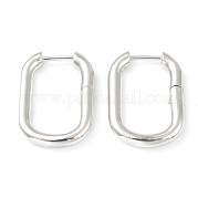 Латунные английском замке Серьги-кольца EJEW-L234-027A-P