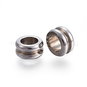 Рифленые бусины из нержавеющей стали марки 304 A-STAS-I117-16A-P