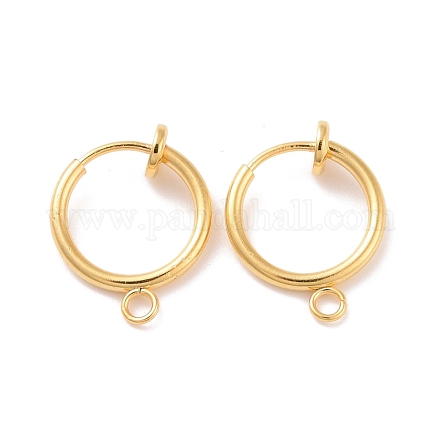 Фурнитура для сережек-клипс из нержавеющей стали 304 STAS-L238-025G-1