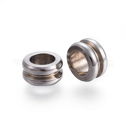 Рифленые бусины из нержавеющей стали марки 304 A-STAS-I117-16A-P-1