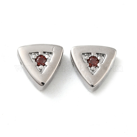Бусина из латуни с микропаве KK-H455-08P-02-1