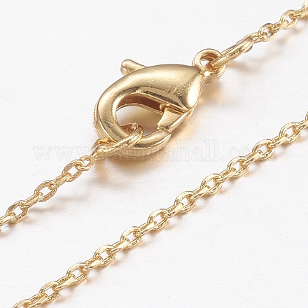 Латунь цепи ожерелья X-MAK-L009-03G-1