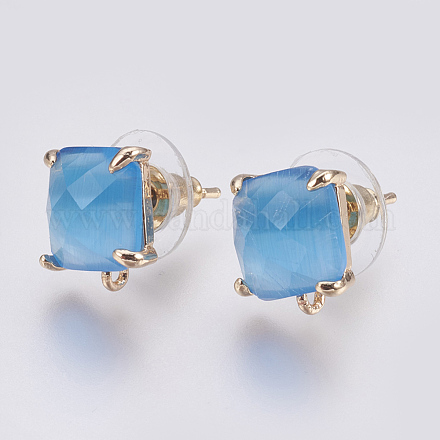Серьги из граненого стекла GLAA-F084-C06-1
