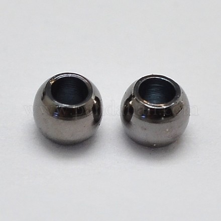Латунные бусины KK-F0317-4mm-01B-NR-1