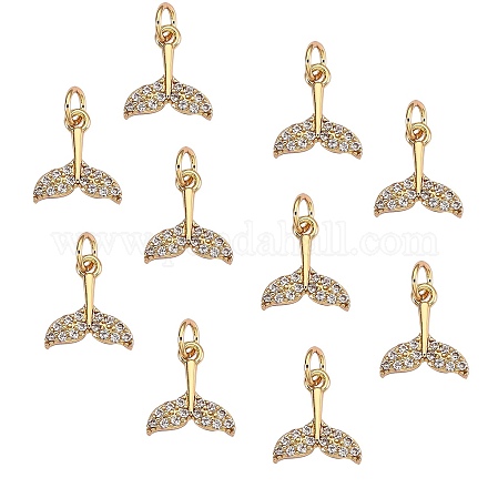 Кулон из латуни с микропаве из кубического циркония ZIRC-SZ0001-60-1