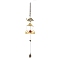 Alloy Wind Chimes, Pendant Decorations, with Bell Charms, Peacock, 460mm