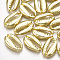 Alloy Pendants, Cowrie Shell, Light Gold, 19x12x4mm