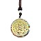 Orgonite Chakra Natural & Synthetic Mixed Stone Pendant Necklaces, Nylon Thread Necklace for Women, Flat Round, Star, 25.59 inch(65cm)