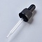 Glass Dropper Set Transfer Graduated Pipettes, Black, 86x22mm, Capacity: 20ml(0.67 fl. oz)