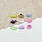 Baking Paint Alloy Enamel Beads, Skirt Shape with Bowknot, Mixed Color, 10x17x9mm, Hole: 1.2mm, 9pcs/set
