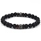 Sparkling Stone Volcano Stone Black Iron Stone Bracelet Couple Bracelet Personalized Bracelet
