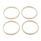 Brass Linking Rings, Long-Lasting Plated, Round Ring, Real 24K Gold Plated, 22x1mm, Inner Diameter: 20mm