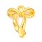 Tibetan Style Alloy Pendants, Bowknot Charms, Golden, 22x17.5x4mm, Hole: 2.5mm