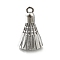 Alloy Sports Equipment Pendants, Cone, 31.5x19.5mm, Hole: 2.5mm