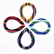 Resin Pendants, teardrop, Stripe Pattern, Mixed Color, 47x36.5x1.5mm, Hole: 1.8mm