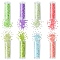 80G 8 Colors Baking Paint Glass Seed Beads, Cylinder, Mixed Color, 2x1.5mm, Hole: 1mm, 10g/color, about 1120pcs/10g