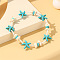Bohemian Shell Beaded Stretch Bracelets, Summer Beach Vacation Starfish Stretch Bracelets for Women
