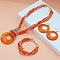 Bohemian Style Ring Shell & Glass Seed Beaded Pendant Necklaces & Dangle Earrings & Bracelets Sets, Golden, Coral, 400mm