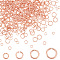 PH PandaHall 400pcs Jump Rings, 4 Size Brass Open Jump Rings Rose Gold Jewelry Connector Rings Jewelry Making Supplies for Necklaces Bracelet Keychain Jewelry Repair, Diameter: 3~6mm
