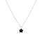 Stainless Steel Cable Chain Necklace, Star Synthetic Blue Goldstone Pendant Necklace for Women, 17-3/4 inch(45cm)