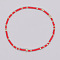 Bohemian Style Rainbow Glass & Brass Beaded Handmade Fashion Women's Bracelet