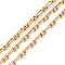 Ion Plating(IP) 304 Stainless Steel Chains, Unwelded, with Spool, Golden, 6x3x1.5mm, about 32.81 Feet(10m)/Roll