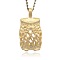 Matte Alloy Bird Pendants, Owl for Halloween, Hollow, Golden, 25x13x8mm, Hole: 2mm