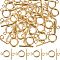 30Pcs 304 Stainless Steel Toggle Clasps, Round Ring, Real 18K Gold Plated, Ring: 16.5x12x2mm, Hole: 3mm, Bar: 18x7x2mm, Hole: 3mm