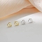 Alloy Earrings for Women, with 925 Sterling Silver Pin, Cloud, 14.5mm