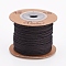 Nylon Cords, String Threads Cords, Round, Black, 1.5mm, about 27.34 yards(25m)/roll