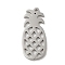 Non-Tarnish 304 Stainless Steel Pendants, Laser Cut, Pineapple Charm, Stainless Steel Color, 19x8.5x1mm, Hole: 0.9mm