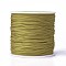 Round String Thread Polyester Fibre Cords, Olive, 0.8mm, about 109.36 yards(100m)/roll