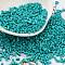 Baking Paint Glass Seed Beads, Cylinder, Light Sea Green, 2x1.5mm, Hole: 1mm, about 50398pcs/pound