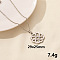 304 Stainless Steel Knot  Pendant Necklaces, Cable Chain Necklaces