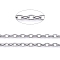 Tarnish Resistant 304 Stainless Steel Cable Chains, Soldered, with Spool, Stainless Steel Color, 2x1.5x0.3mm, about 32.8 Feet(10m)/roll