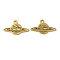 Ion Plating(IP) 304 Stainless Steel Pendants, Laser Cut, Planet Charm, Golden, 11x19x1mm, Hole: 1.6mm