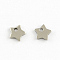 Tarnish Resistant 304 Stainless Steel Five-Pointed Star Charms Pendants, Stainless Steel Color, 5.5x5.5x1mm, Hole: 1mm