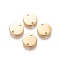 304 Stainless Steel Links connectors, Flat Round, Golden, 10x1mm, Hole: 1mm