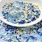 Ocean Theme Diy Painted Glass Beads, Mixed Shapes, Light Blue, 3~14x~15x3~6.5mm, Hole: 0.8~1mm