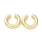 Rack Plating Brass Cuff Earrings for Women, Long-Lasting Plated, Lead Free & Cadmium Free, Real 18K Gold Plated, 31.5~32x7~7.5mm